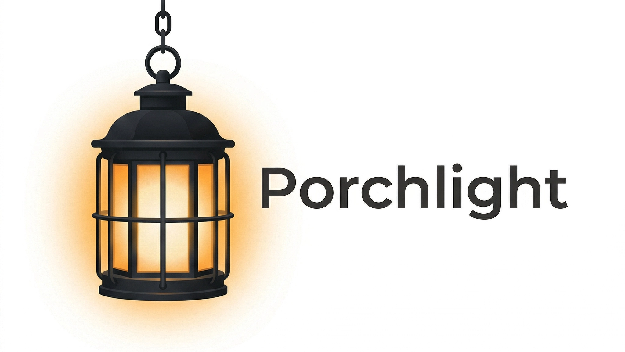 Porchlight configuration panel header showing the app name and lantern icon